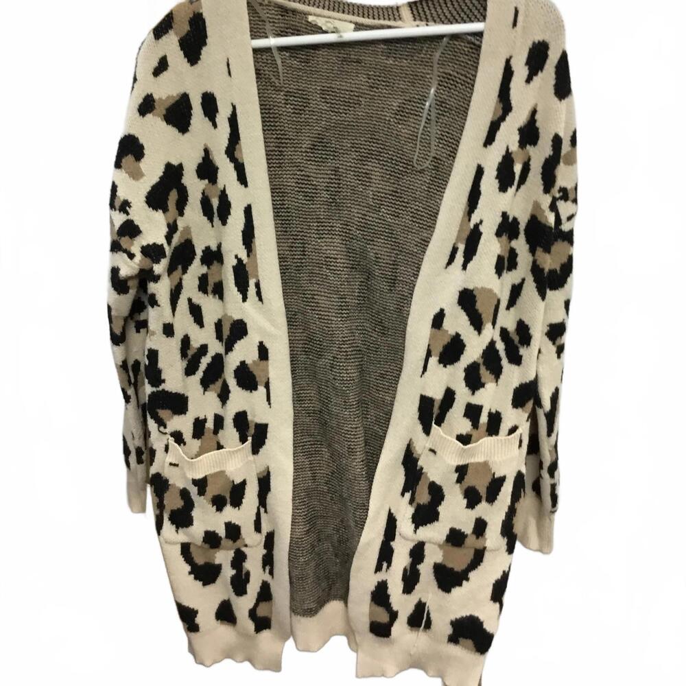 Entro Women's Leopard Print Cardigan - Medium